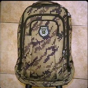 NWOT BURTON Carry On Rolling Luggage Backpack